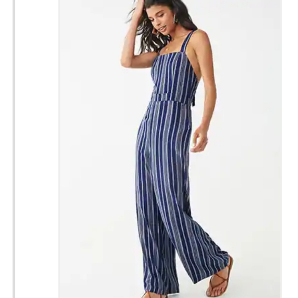 Striped Jumpsuit